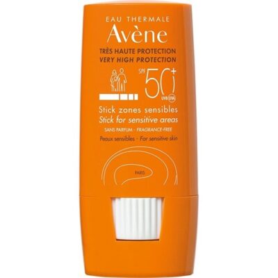 Avene Very High Protection Stick Zones Sensibles Spf50+ Πολύ Υψηλή Αντηλιακή Προστασία για Ευαίσθητες Ζώνες της Επιδερμίδας 8gr