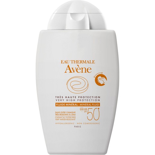 Avene Very High Protection Fluide Mineral Spf50+ Πολύ Υψηλή Αντηλιακή Προστασία της Ευαίσθητης Μη Ανεκτικής Επιδερμίδας 40ml