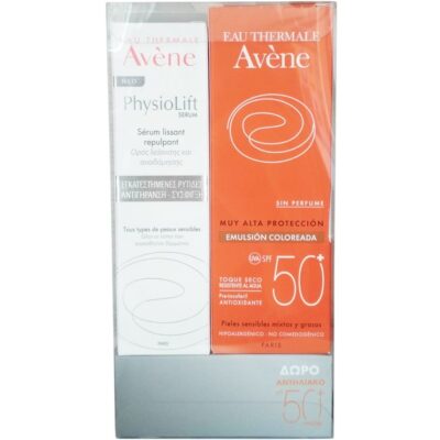 Avene Πακέτο Προσφοράς Physiolift Serum Concentre Lissant Ορός Λείανσης 30ml & Δώρο Emulsion Teinte Spf50+ Dry Touch 50ml