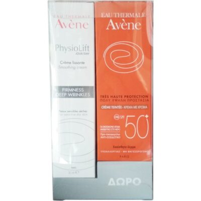 Avene Πακέτο Προσφοράς Physiolift Creme Lissante Αντιρυτιδική Λειαντική Κρέμα Ημέρας 30ml & Δώρο Tinted Creme Spf50+
