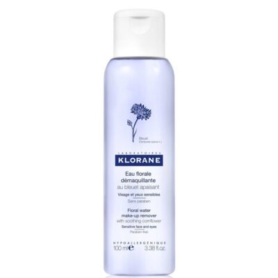 Klorane Bleut Floral Water Make Up Remover Απαλό Καθαριστικό Προσώπου & Ματιών με Ανθόνερο Κυανονταυρίδας 100ml