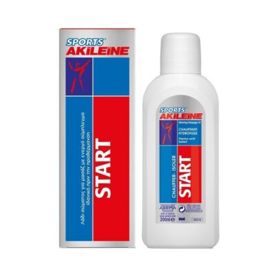 Akileine Sport Start Massage Oil Θερμαντικό Λάδι Μασάζ που Συμβάλλει στην Εύκολη & Γρήγορη Προθέρμανση 75ml