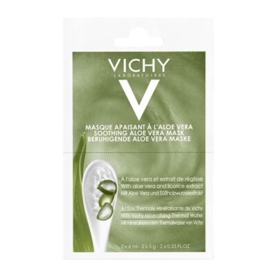 Vichy Soothing Aloe Vera Mask Μάσκα με Aloe Vera για Καταπράϋνση 2x6ml