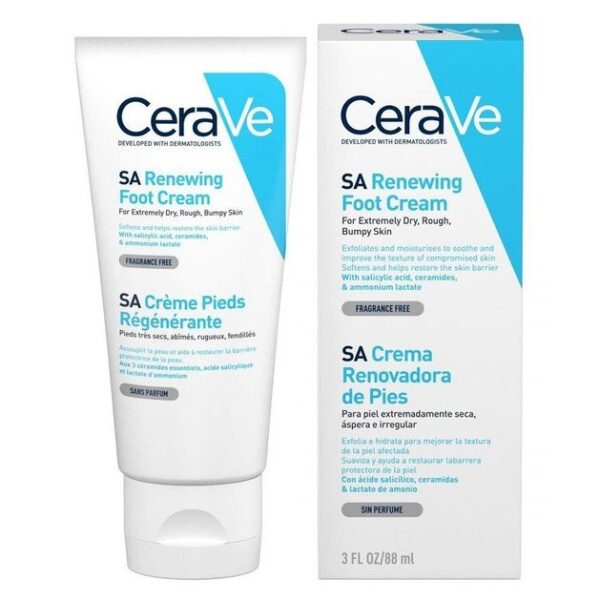 CeraVe SA Renewing Foot Cream Αναπλαστική Κρέμα Ποδιών για Πολύ Ξηρό