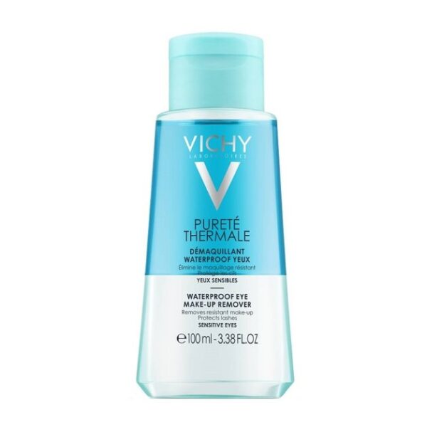 Vichy Purete Thermale Demaquillant Waterproof Yeux Διφασικό Ντεμακιγιάζ Ματιών για Αδιάβροχο Μακιγιάζ Travel Size 100ml