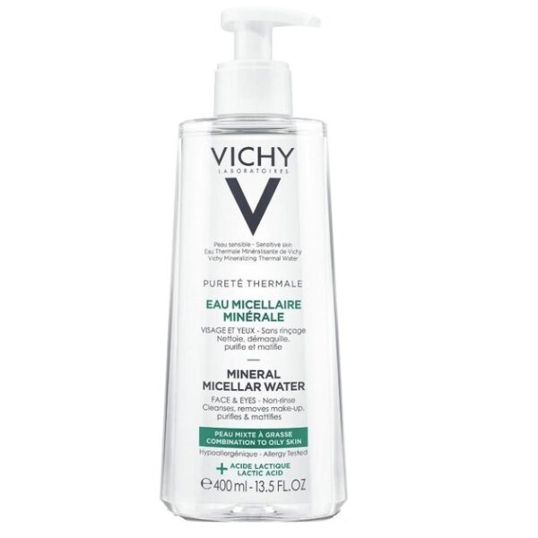 Vichy Purete Thermale Mineral Micellar Water για Μικτή - Λιπαρή Επιδερμίδα 400ml