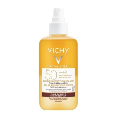 Vichy Ideal Soleil Solar Protective Water With Beta Carotene Spf50 Νερό Υψηλής Προστασίας από τον Ήλιο με Βήτα Καροτίνη 200ml
