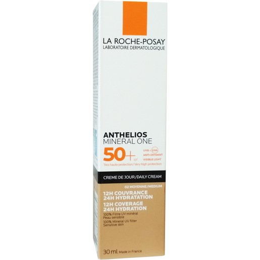 La Roche-Posay Anthelios Mineral One Spf50+ Αντηλιακή Ενυδατική Κρέμα με Χρώμα Πολύ Υψηλής Προστασίας για Ματ Αποτέλεσμα 30ml