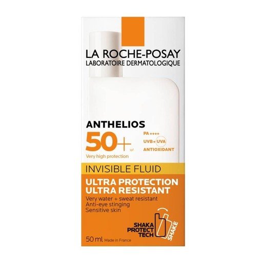 La Roche-Posay Anthelios Fluide Invisible Shaka SPF50+ Λεπτόρρευστη Αντηλιακή Κρέμα για το Πρόσωπο Πολύ Υψηλής Προστασίας 50ml