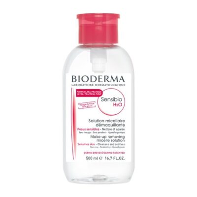 Bioderma Sensibio H2O Διάλυμα Καθαρισμού και Ντεμακιγιάζ Προσώπου με Αντίστροφη Αντλία 500ml