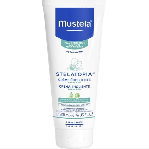 Mustela Stelatopia Creme Emolliente Μαλακτική Κρέμα για Βρεφική Ατοπική Δερματίτιδα Πλούσιας Υφής 200ml