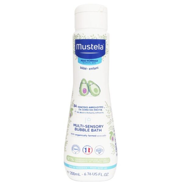 Mustela Multi-Sensory Bubble Bath Βρεφικό-Παιδικό Τονωτικό Αφρόλουτρο 200ml