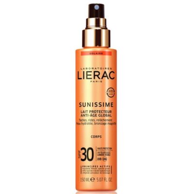 Lierac Sunissime Lait Protecteur Spf30 Αντηλιακό Γαλάκτωμα Σώματος Υψηλής Προστασίας και Αντιγήρανσης 150ml