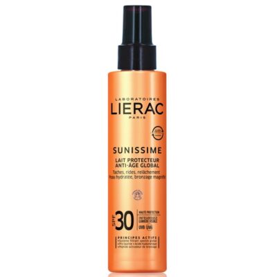 Lierac Sunissime Lait Protecteur Spf30 Travel Size Αντηλιακό Γαλάκτωμα Σώματος Υψηλής Προστασίας & Αντιγήρανσης 100ml