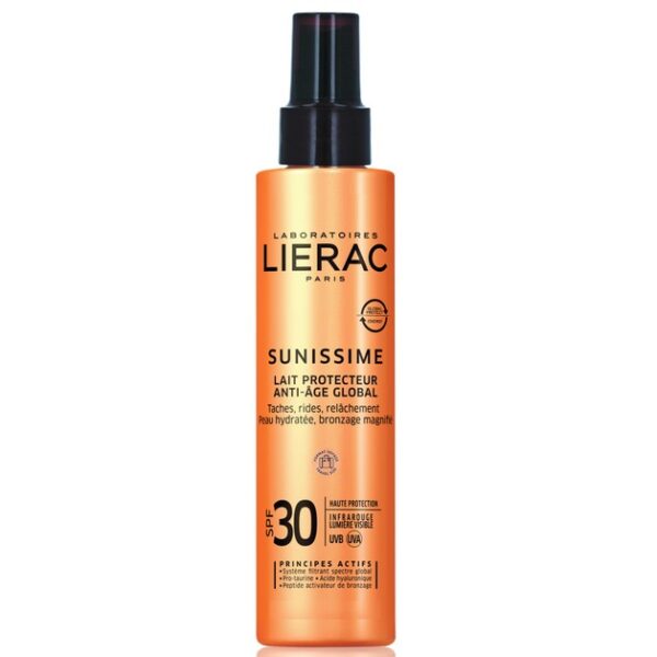 Lierac Sunissime Lait Protecteur Spf30 Travel Size Αντηλιακό Γαλάκτωμα Σώματος Υψηλής Προστασίας & Αντιγήρανσης 100ml