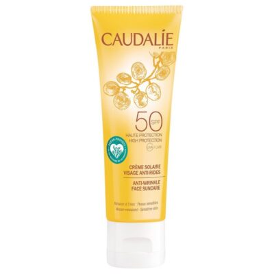 Caudalie Anti-Wrinkle Face Suncare Spf50 Αντηλιακή Αντιγηραντική Κρέμα Προσώπου Πολύ Υψηλής Προστασίας 25ml