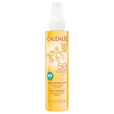 Caudalie Milky Sun Spray Spf50 Αντηλιακό Spray Πολύ Υψηλής Προστασίας για Πρόσωπο Σώμα 75ml