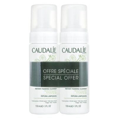 Caudalie Πακέτο Προσφοράς Instant Foaming Cleanser 2x150ml