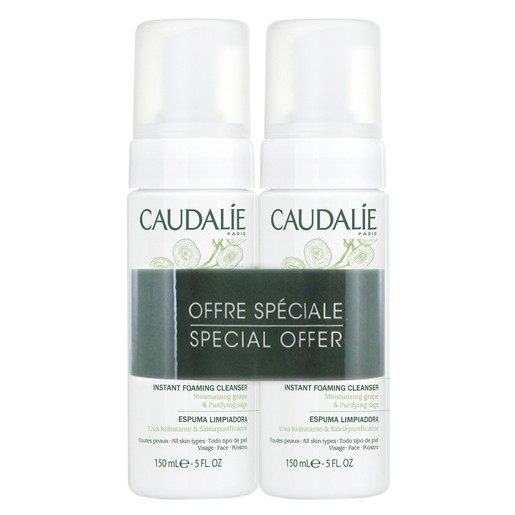 Caudalie Πακέτο Προσφοράς Instant Foaming Cleanser 2x150ml