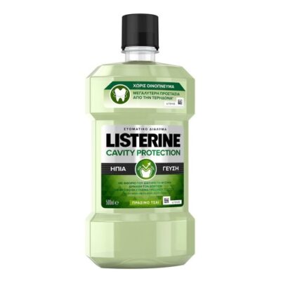 Listerine Cavity Protection Στοματικό Διάλυμα για Προστασία Από την Τερηδόνα με Πράσινο Τσάι 500ml