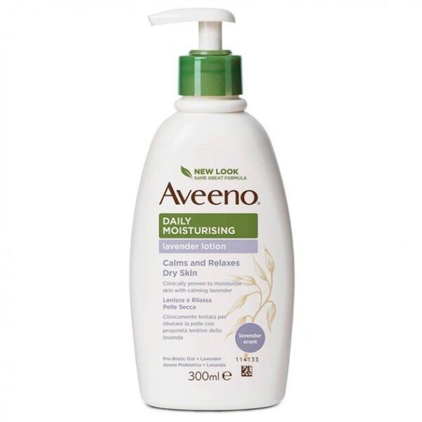 Aveeno Daily Moisturising Lotion Ενυδατικό Γαλάκτωμα Σώματος με Άρωμα Λεβάντας 300ml