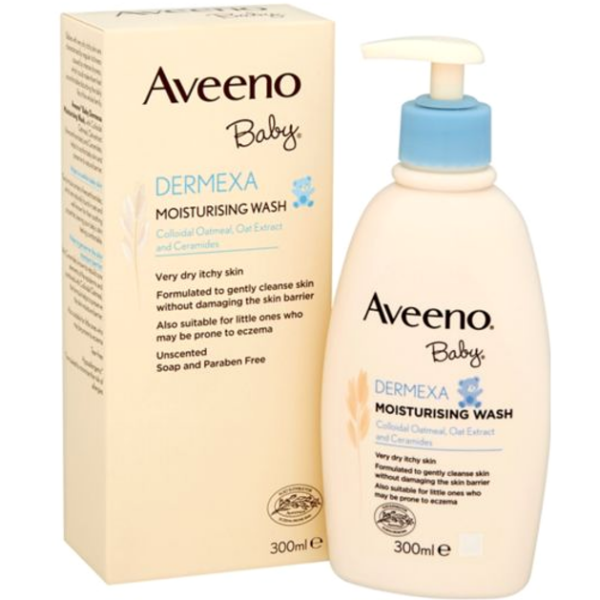 Aveeno Baby Dermexa Moisturising Wash Ενυδατικό Καθαριστικό Σώματος για Μωρά με Τάση για Ατοπία 300ml