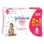 Johnson’S Baby Μωρομάντηλα Gentle All Over 2+1 Δώρο (72×3) 216τμχ.