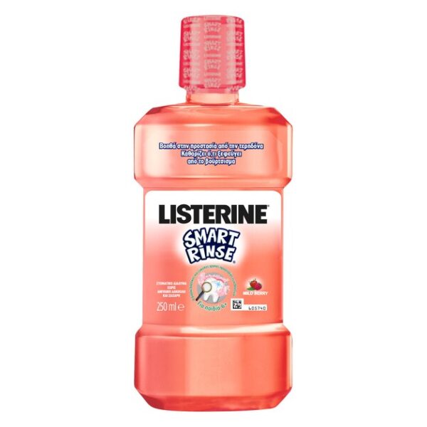 Listerine Smart Rinse Berry Φθοριούχο Στοματικό Διάλυμα για Παιδιά 250ml