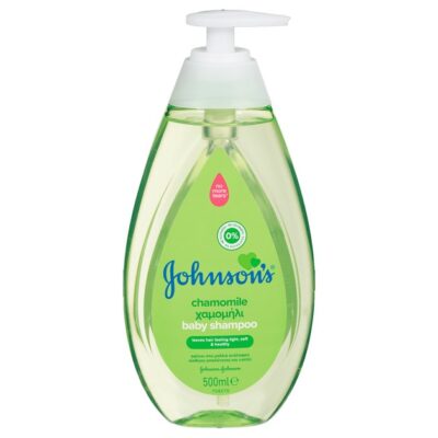 Johnson's Baby Shampoo Chamomile Βρεφικό Σαμπουάν με Χαμομήλι για Αίσθηση Απαλότητας & Υγείας στα Μαλλάκια 500ml