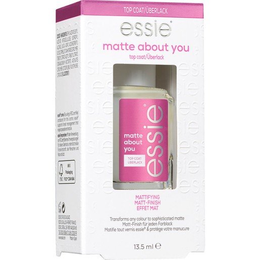 Essie Nail Care Matte About You Top Coat Ματ Τελείωμα που Διαρκεί 13.5ml