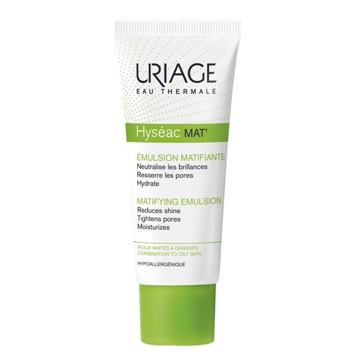 Uriage Eau Thermale Hyseac Mat Matifying Emulsion Εξασφαλίζει ματ Αποτέλεσμα Ενυδάτωση και Στυπτικές Ιδιότητες 40ml