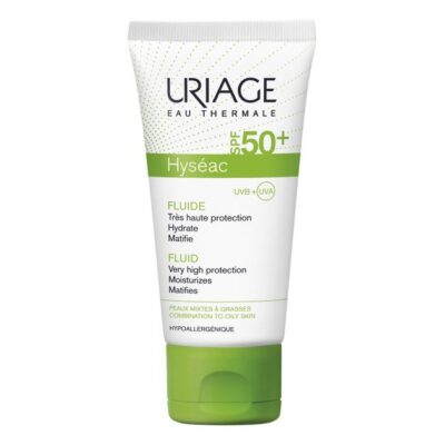 Uriage Eau Thermale Hyseac Fluide Spf50+ Ενυδατική Ματ Κρέμα Υψηλής Αντηλιακής Προστασίας για Μικτές Λιπαρές Επιδερμίδες 50ml