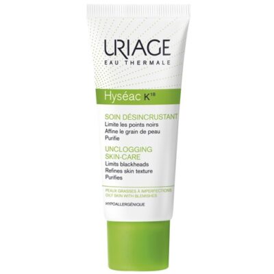 Uriage Eau Thermale Hyseac K18 Unclogging Skincare Αποφράσσει και Συσφίγγει τους Πόρους για πιο Διαυγές Δέρμα 40ml