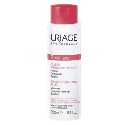 Uriage Eau Thermale Roseliane Dermo Cleansing Fluid Προσφέρει Αμέσως στο Δέρμα Βαθύ Καθαρισμό Φρεσκάδα και Αίσθηση Ευεξίας 250ml