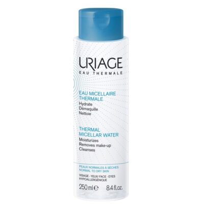 Uriage Eau Thermal Micellar Water Αφαιρεί Τέλεια το Μακιγιάζ για Κανονικές προς Ξηρές Επιδερμίδες 250ml