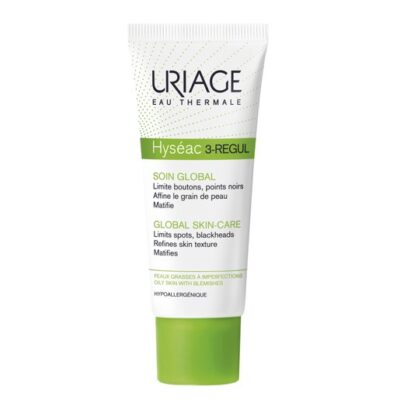 Uriage Eau Thermale Hyseac 3-Regul Global Skincare Καταπολεμά τις Δερματικές Ατέλειες Χαρίζοντας στο Δέρμα Διαύγεια 40ml