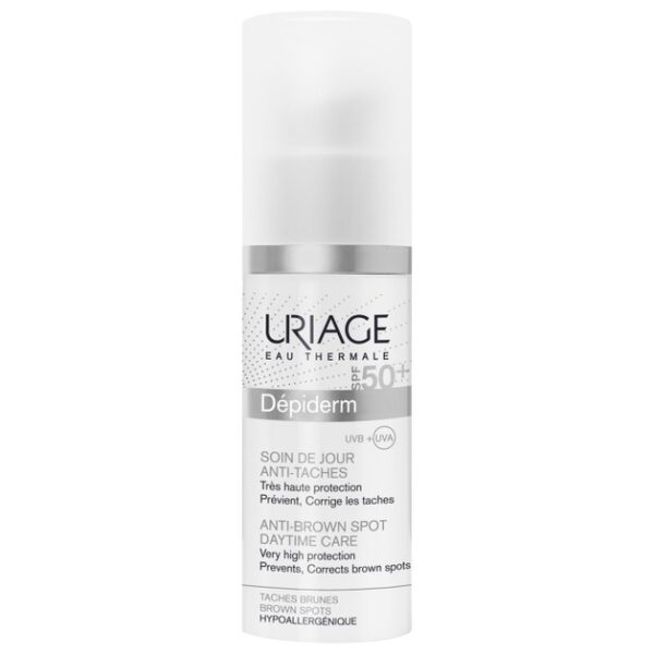 Uriage Eau Thermale Depiderm Anti Brown Spot Daytime Care SPF50+ Συμβάλλει στην Πρόληψη των Καφέ Κηλίδων 30ml
