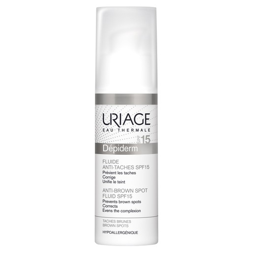 Uriage Eau Thermale Depiderm Anti Brown Spot Fluid Spf15 Διορθώνει τις Καφέ Κηλίδες 30ml
