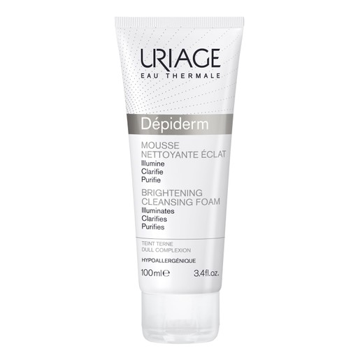 Uriage Eau Thermale Depiderm Brightening Cleansing Foam Κρεμώδης Αφρός που Καθαρίζει Απαλά και Εξυγιαίνει το Δέρμα 100ml