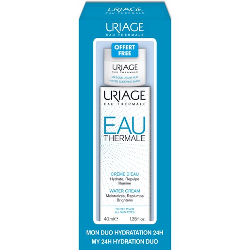 Uriage Eau Thermale Water Cream Ενυδάτική Κρέμα 40ml & Δώρο Water Sleeping Mask Ενυδατική Μάσκα Νύκτος 15ml