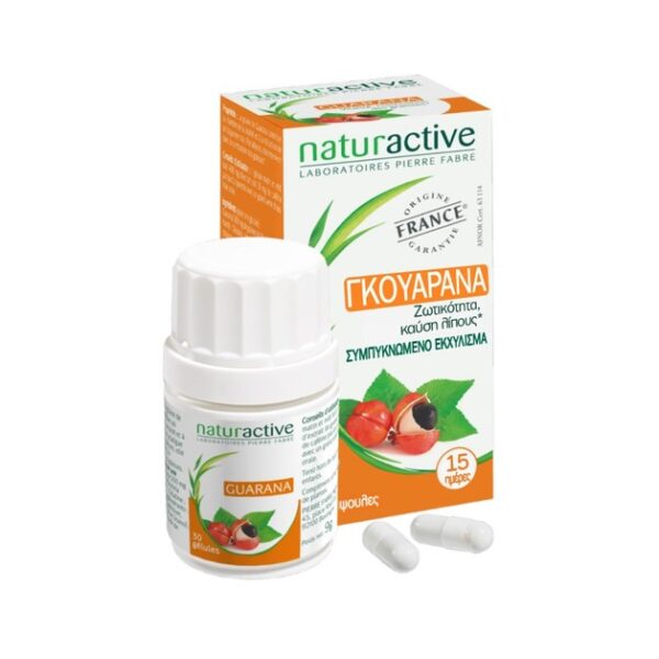 Naturactive Γκουαρανά Συμπλήρωμα Διατροφής με Διεγερτικές & Τονωτικές Ιδιότητες για τον Οργανισμό 30caps Naturactive Γκουαρανά Συμπλήρωμα Διατροφής με Διεγερτικές & Τονωτικές Ιδιότητες για τον Οργανισμό 30caps