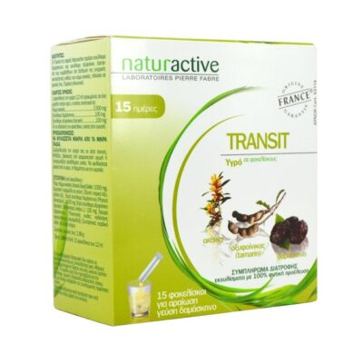 Naturactive Transit Συμβάλλει στη Βελτίωση της εντερικής κινητικότητας 15 sticks