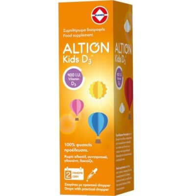 Altion Kids D3 400IU Συμπλήρωμα Διατροφής με Βιταμίνη D3 20ml