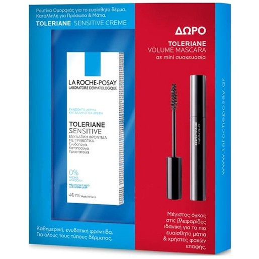 La Roche-Posay Toleriane Sensitive 40ml & Toleriane Mascara Volume Black 4.5ml