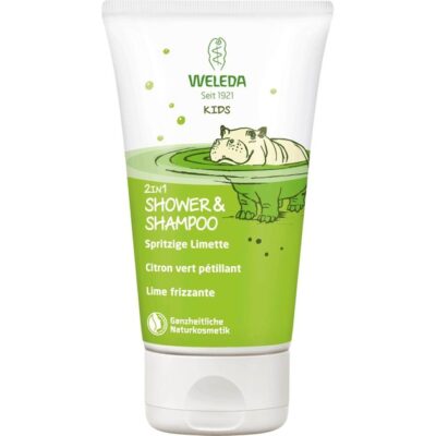 Weleda Kids 2 in 1 Shampoo & Body Wash Παιδικό Σαμπουάν & Αφρόλουτρο Μοσχολέμονο 150ml
