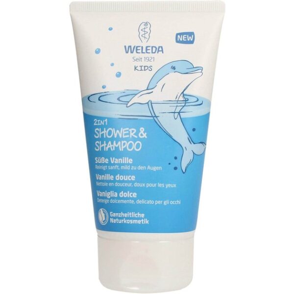 Weleda Kids 2 in 1 Shampoo & Body Wash Παιδικό Σαμπουάν & Αφρόλουτρο Γλυκιά Βανίλια 150ml