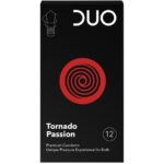 Duo Προφυλακτικά Tornado Passion Με Σχήμα Ανεμοστρόβιλου Και Ραβδώσεις 12 τεμάχια