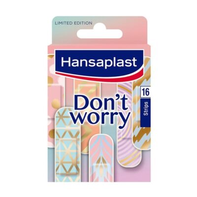 Hansaplast Don't Worry Trendy Plasters Limited Edition Χρωματιστά Επιθέματα Μικρών Πληγών 16 Τεμάχια