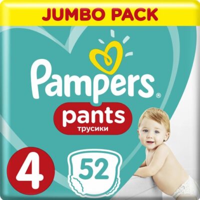 Pampers Pants Jumbo Pack Νο4 (9-15kg) 52 πάνες