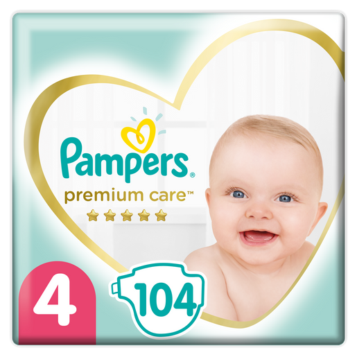 Pampers Premium Care Νο4 Maxi (8-14kg) 104 πάνες